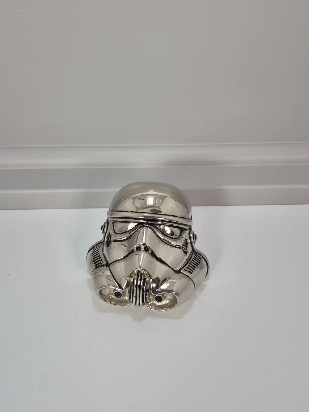 Polished Chrome  Stormtrooper Helmet Belt Buckle